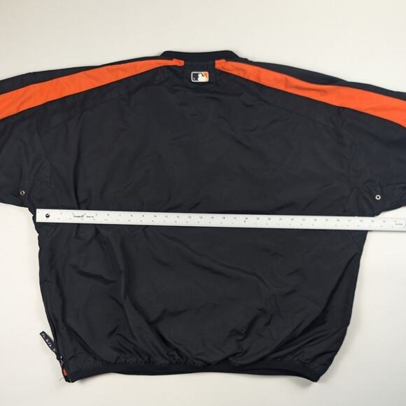 San Francisco Giants Quarter Zip Pullover AUTHENTIC Majestic MLB Baseball XXL - Picture 6 of 7